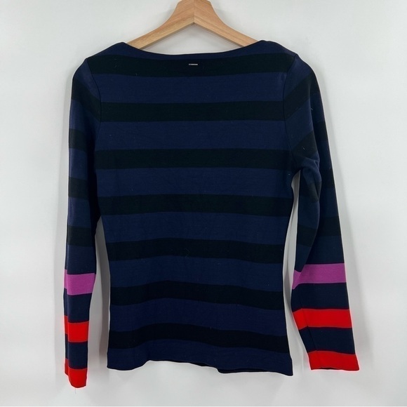 HUGO Boss striped knit long sleeve top - Picture 2 of 7